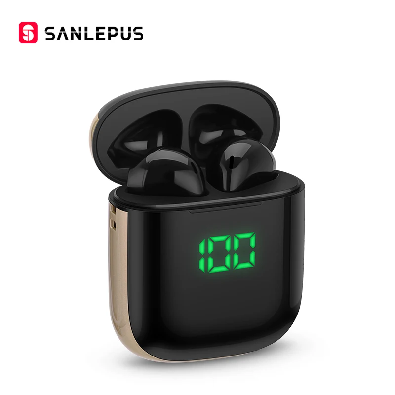 TWS наушники SANLEPUS с поддержкой Bluetooth 5 0 и беспроводной зарядкой|Наушники гарнитуры|
