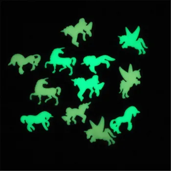 

3D Glow In The Dark Unicorn Wall Sticker For Kids Baby Bedroom Ceiling Home Decor Luminous Unicorn Wall Stickers Christmas Gift