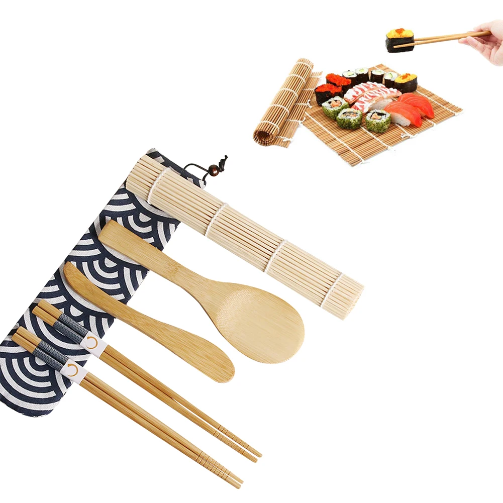 Инструмент для суши посуда плесени прокатки коврик бамбуковые палочки для еды распылитель для начинающих производитель суши кухонные аксессуары набор для приготовления пищи для дома