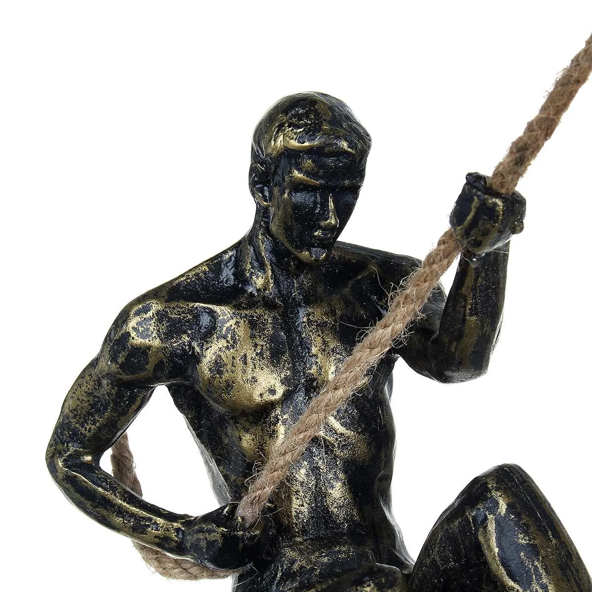 Skup Nowy człowiek wspinaczkowy żywica zawieszka na ścianę wiszące dekoracje barowe Cafe Retro statua w stylu industrialnym