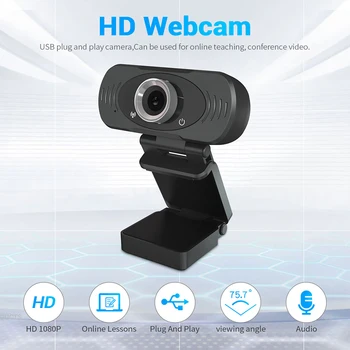 

Video Stream USB Web Cameras 2MP 1080P HD Computer PC Webcam Household Computers Safety Parts for Online Teaching