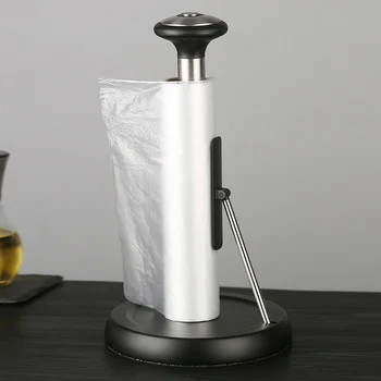 

Spring Accessories Stainless Steel Anti Slip Bathroom Kitchen Rustproof Roll Paper Holder Desktop Stand Rack Dining Room Modern