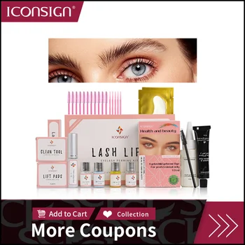 ICONSIGN Upgrade Version Lash Lift Kit Eyelash & Eyebrow Dye Tint Set Lifting Eyelash Tint Eyebow & Lashes Eye Makeup 1