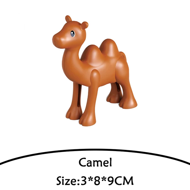 Brick Animal Spelling Building Blocks New Animal Cartoons Sea Flamingo Compatible With Brick Toy For Children Christmas Gift camel
