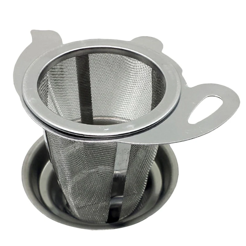 

Tea Mesh Metal Infuser Stainless Steel Cup Tea Strainer Tea Leaf Filter with Cover Filter Tea Strainer New Kitchen Accessories