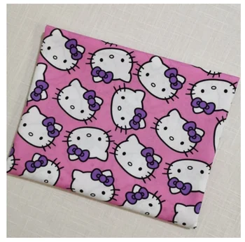 

Cartoon Cat Head Pink 100% Cotton Fabric for Girl Dresses Clothes Curtain Cushion Cover Quilting Sewing DIY 105cm Width-BL209