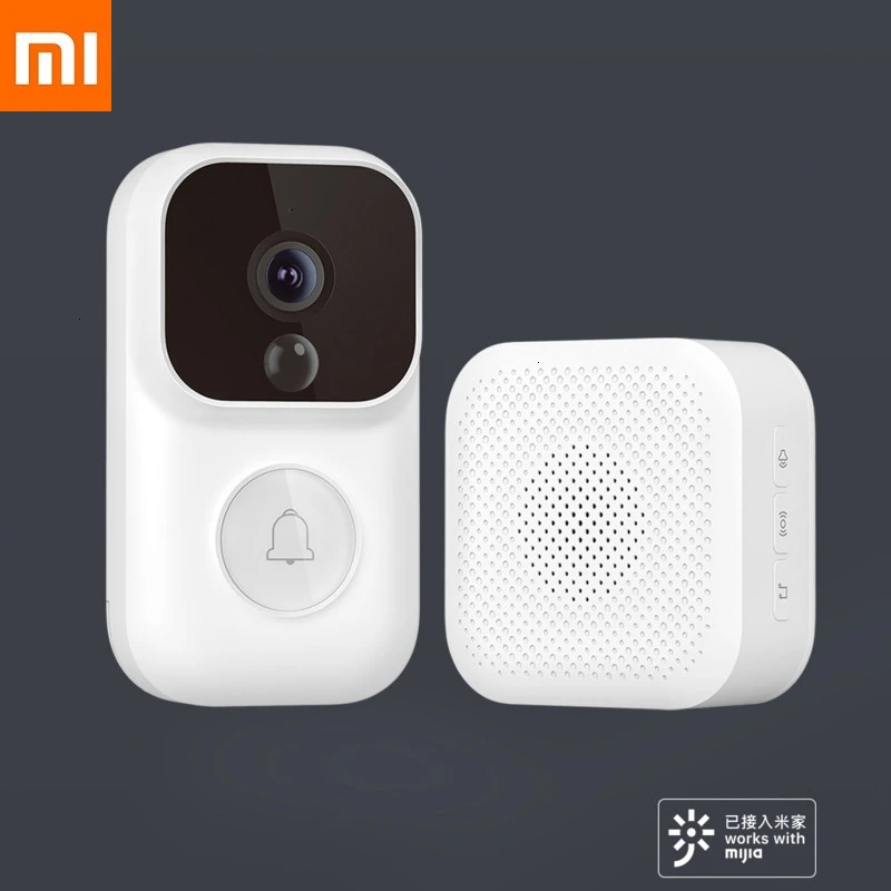 

Xiaomi Smart Video Door Bell+Receivers 1080P Intercom Doorbell Wireless Wifi Motion Camera Screen Buzzer Zero Mihome APP Control
