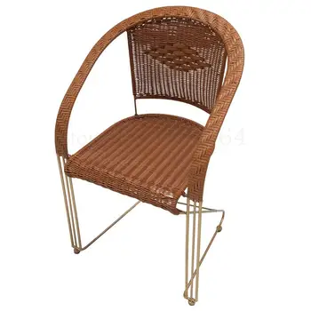 

High-end Rattan Chair Reinforced Courtyard Balcony Living Room Home Leisure Chair Back Bouncing Chair Office Computer Chair