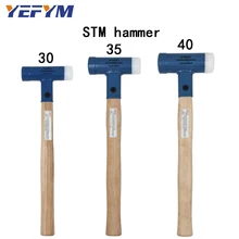 30 мм-40 мм лицевой кран нейлон/сталь молоток для многофункционального ручного инструмента жесткий пластик и орех деревянная ручка диаметр инструменты