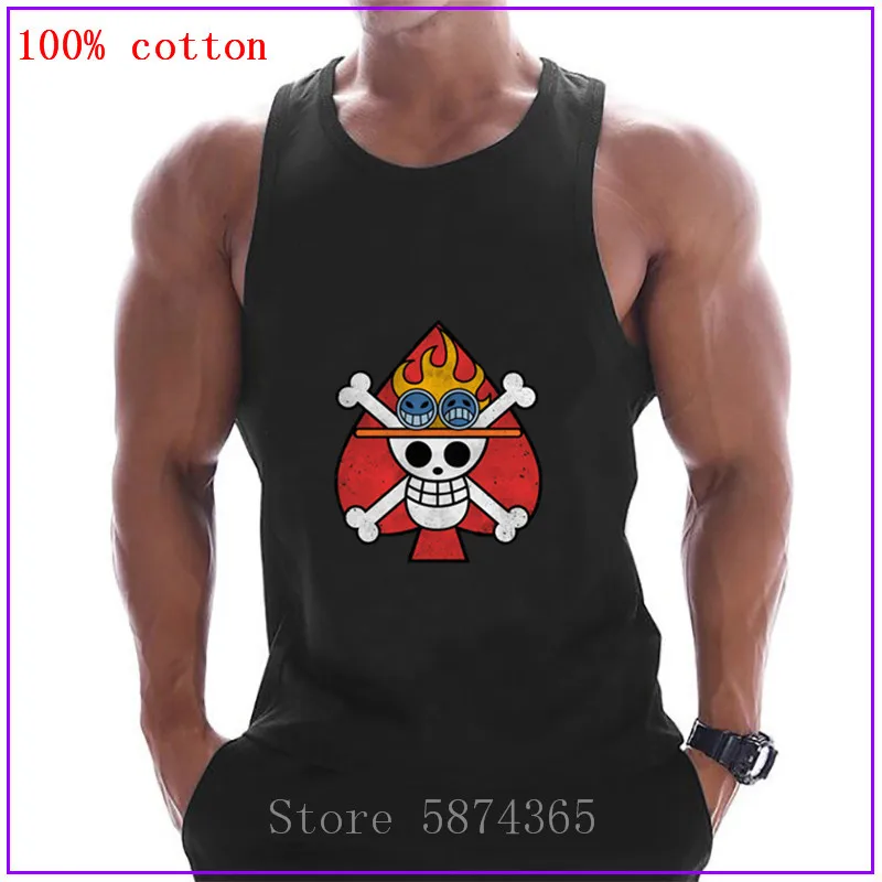 Ace Jolly Roger один предмет пират король корсет майки топы для мужчин без рукавов
