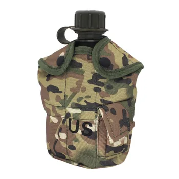 

3pcs/set Outdoor Water Bottle Sport Travel Kettle Portable Lunch Box Military Aluminum Survival Camping QW85