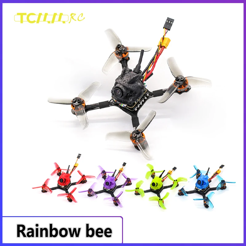

TCMMRC Новинка Радужный двигатель 1104 8600kv углеродное волокно высокоупорный гоночный Дрон 720TVL камера fpv Дрон 2,5 дюймов Fpv гоночный Дрон