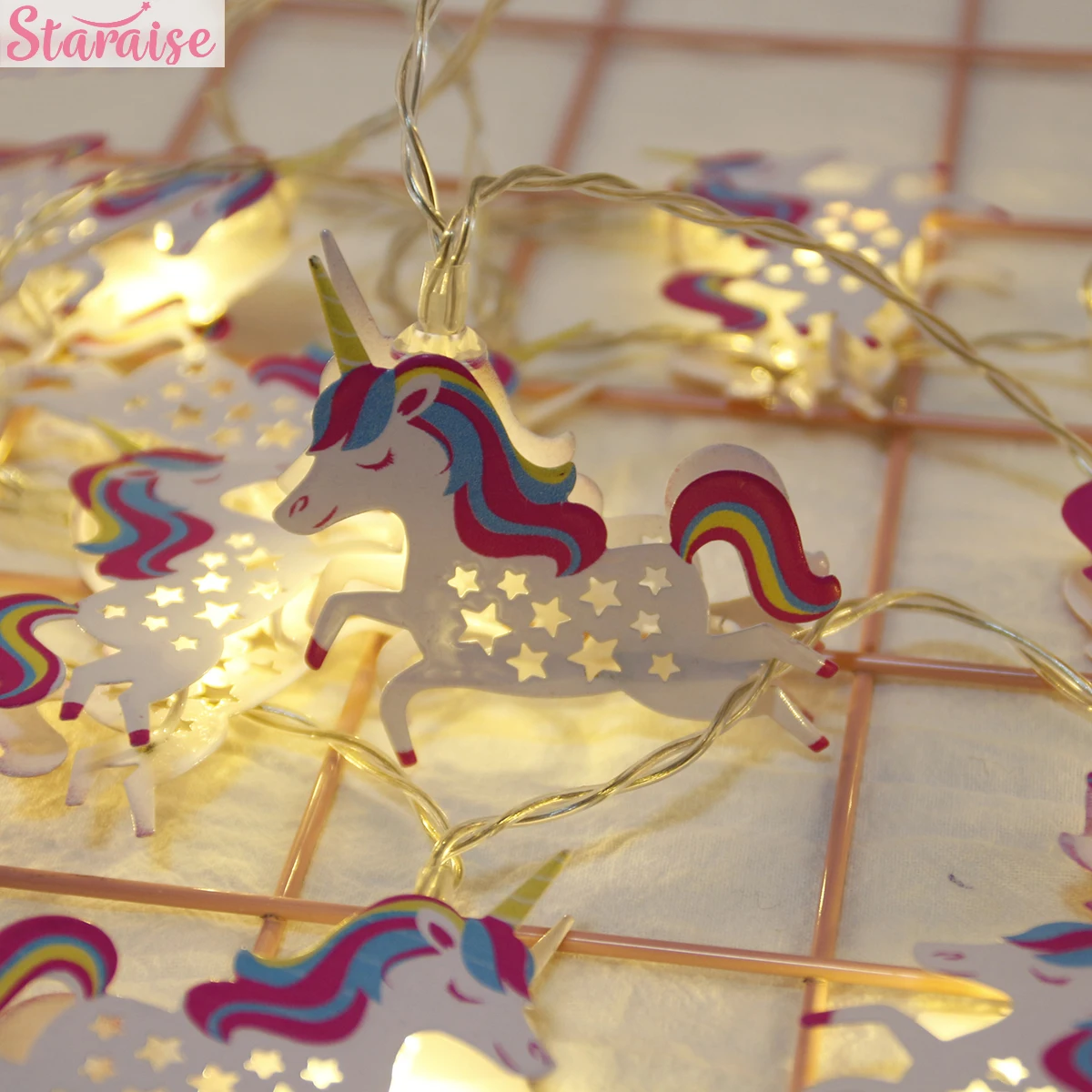 

Staraise Unicorn Birthday Party Decoration Kids LED String Light Unicorn Decoration Party Supplies Baby Shower Unicornio