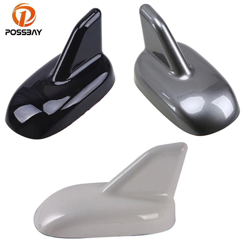 POSSBAY Car SUV Shark Fin Antenna Roof Aerial Car Roof Stickers Decoration Universal for Audi Toyota VW Golf BMW Benz photo