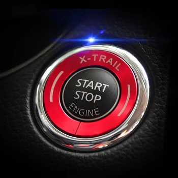 

Car Engine Start Button Cover for Nissan X TRAIL X-trail Xtrail T32 Rogue 2014 2015 2016 2017 2018 2019 2020 2021 Accessories