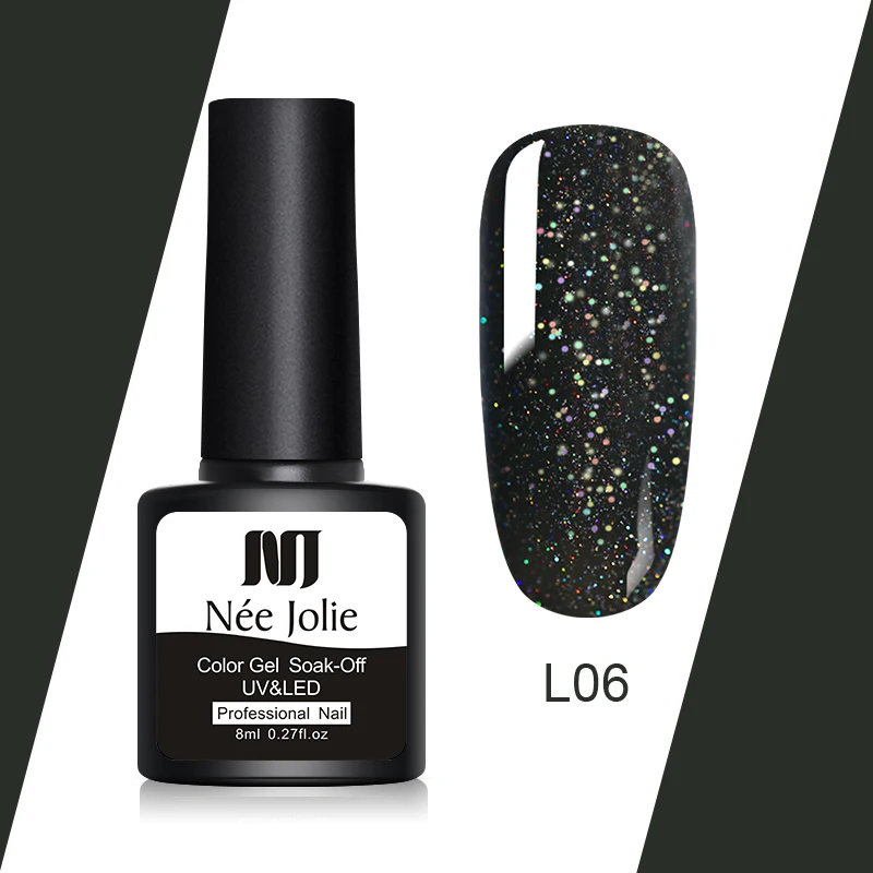 L06 NEE JOLIE 8 мл; Гель-лак для ногтей лак для маникюра Полупостоянный гель uv Vernis светодиодный гель лак удаляющийся замачиванием Гель-лак для ногтей инструменты для дизайна ногтей - Цвет: L06