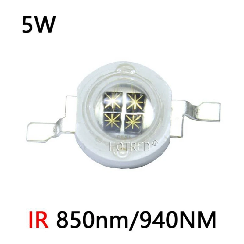 5W 940nm IR POWER LED Emitter 5mm Infrarot Infrared unsichtbar Emission