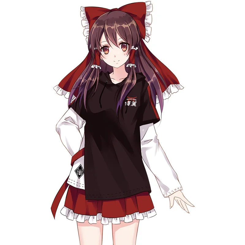 Аниме проект TouHou Хакурей рейму косплей толстовка на молнии с капюшоном толстовка унисекс осенне-зимняя одежда студенческое пальто