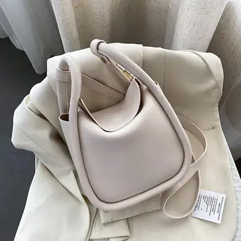 

Solid Color PU Leather Bucket Crossbody Bags for Women 2020 Summer Simple Lady Shoulder Bag Lady Fashion Totes Chic Box Handbags