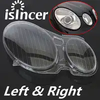 2PCS Klar Rechts/Links Auto Gehäuse Scheinwerfer Objektiv Scheinwerfer Linse Shell Abdeckung Lampe Montage Für Mercedes/Benz E KLASSE W211 02-08