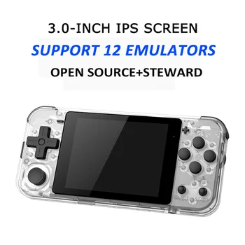 

Mini Retro Handheld Game Player Q90 Open Source Linux Steward Video Game Console For GB/GBA/FC/PS/MD/SFC/GG Built-in 3000 Games