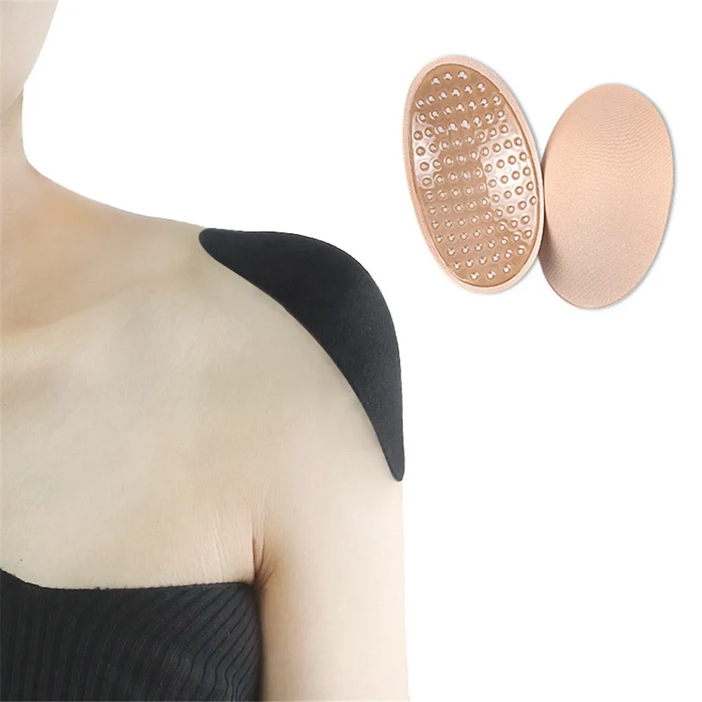 

1Pair Encryption Shoulder Push up Pads Adhesive Shoulder Enhancer Soft Shoulder Pads Foam Silicone Padded Shoulder Padding