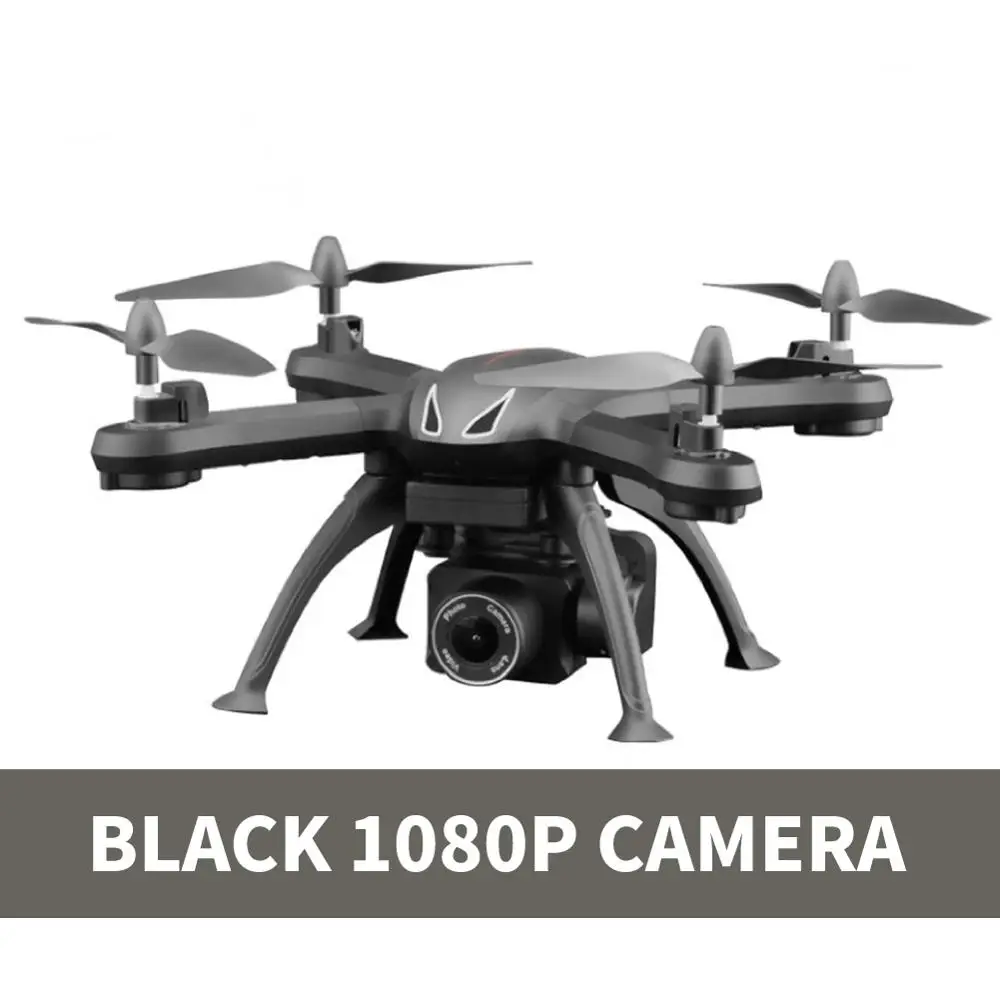 Black 1080P Радиоуправляемый Дрон HD камера 1080p Квадрокоптер fpv беспилотные летательные аппараты вертолет на радиоуправлении - Цвет: Black 1080P