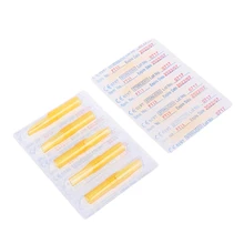 50 шт одноразовые колпачки для татуажа наконечник круглый плоский Алмазный вкладыш Shader U pick Размер Q0KD