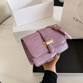 

Summer New Fashion Alligator Pattern Flap Bags for Women 2020 PU Leather Chain Crossbody Bag Sac Femme Handbags Women Designer