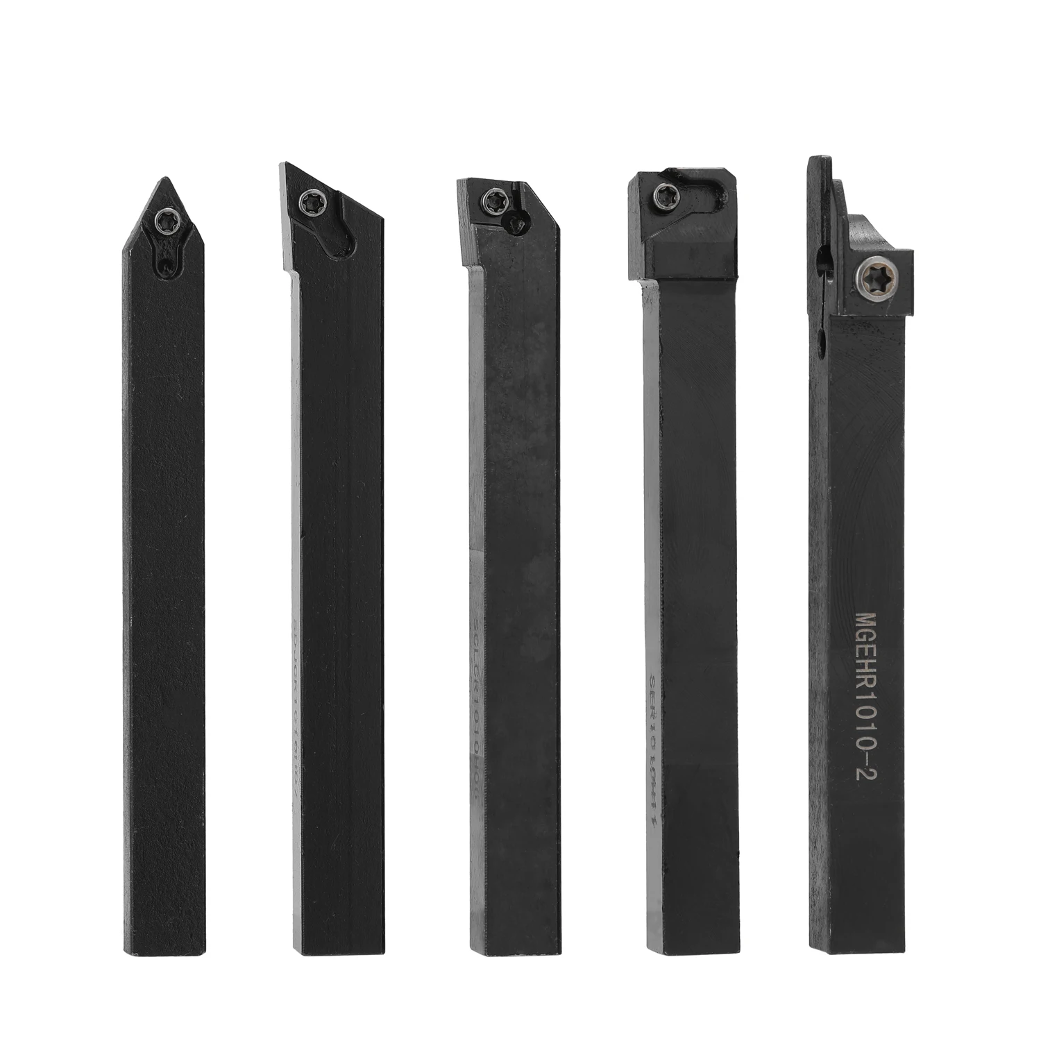 7pcs 10mm Shank lathe tools lathe cutter Lathe Turning Tool Holder Boring Bar Metal Turning Rod Industrial with Carbide Inserts