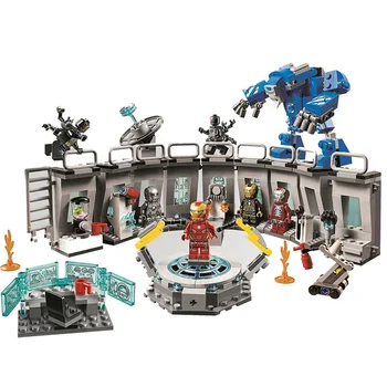 

Marvel Avengers 76125 Iron Man Hall of Building Blocks Bricks Toys Compatible With bela Super Hero