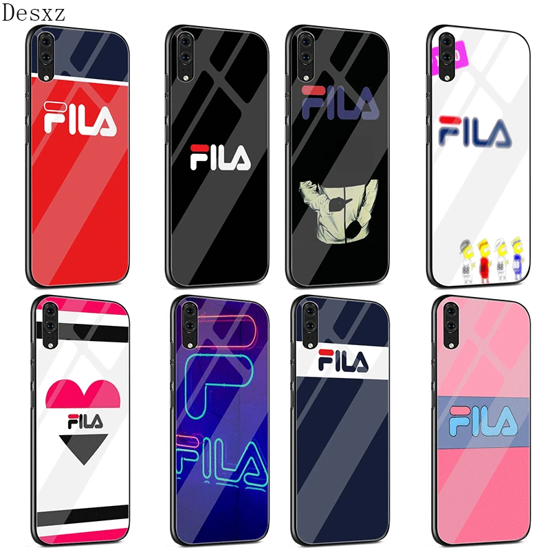 

Mobile Phone Case For Huawei P30 P20 P10 Honor 10 8X Y6 Y9 Mate 20 Lite Pro P Smart Cover FILA Shell