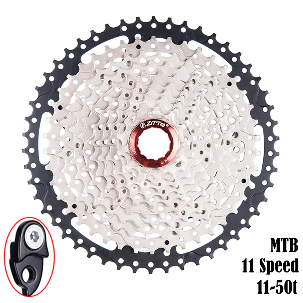 

ZTTO MTB 11 Speed Cassette Bike Sprockets 11-50t Wide Ratio Bicycle Freewheel Compatible for SH M7000 M8000 M9000 HG System