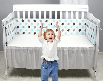 

1pcs Baby Bed Bumper colorful Pattern Crib Protection Infant Cot Newborn Baby Bedroom Decor Bedding Baby Bed Bedding Photography