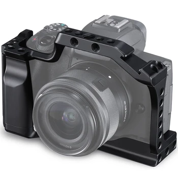 

DSLR Camera Cage for Canon EOS M50 Cage with Hot Shoe Mount for Quick Release Attachment for Video Vlogging VS