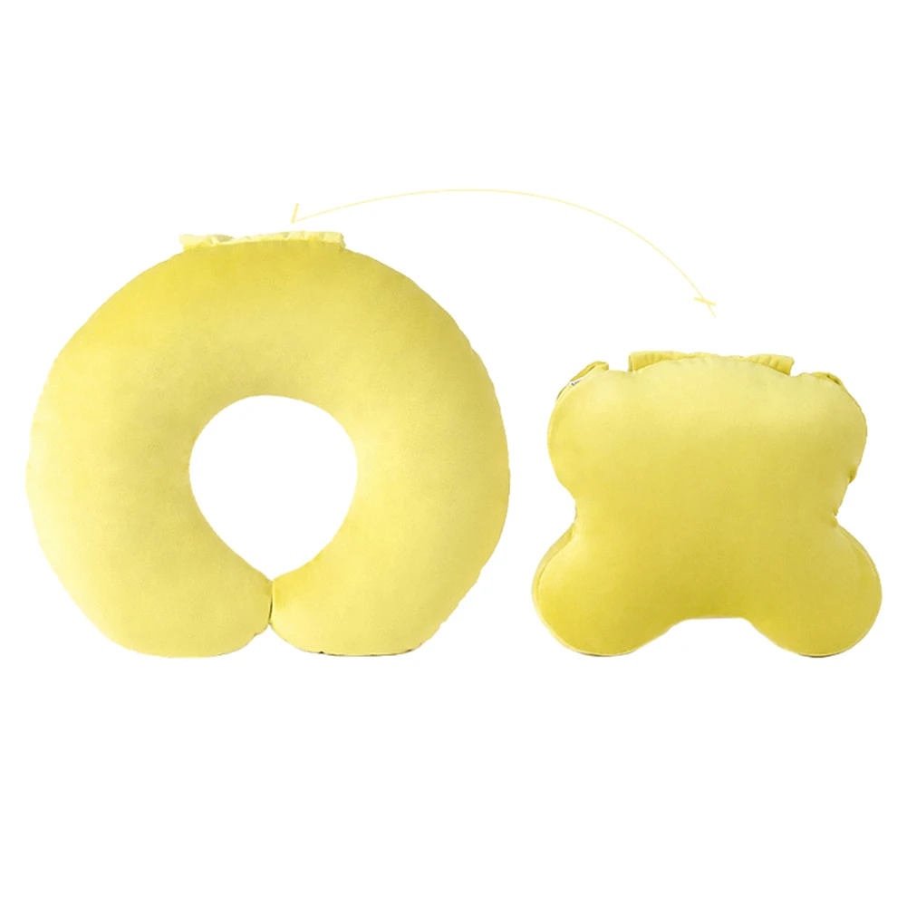 2 in 1 U Shape Detachable Portable Travel Neck Support Pillow Cushion Headrest