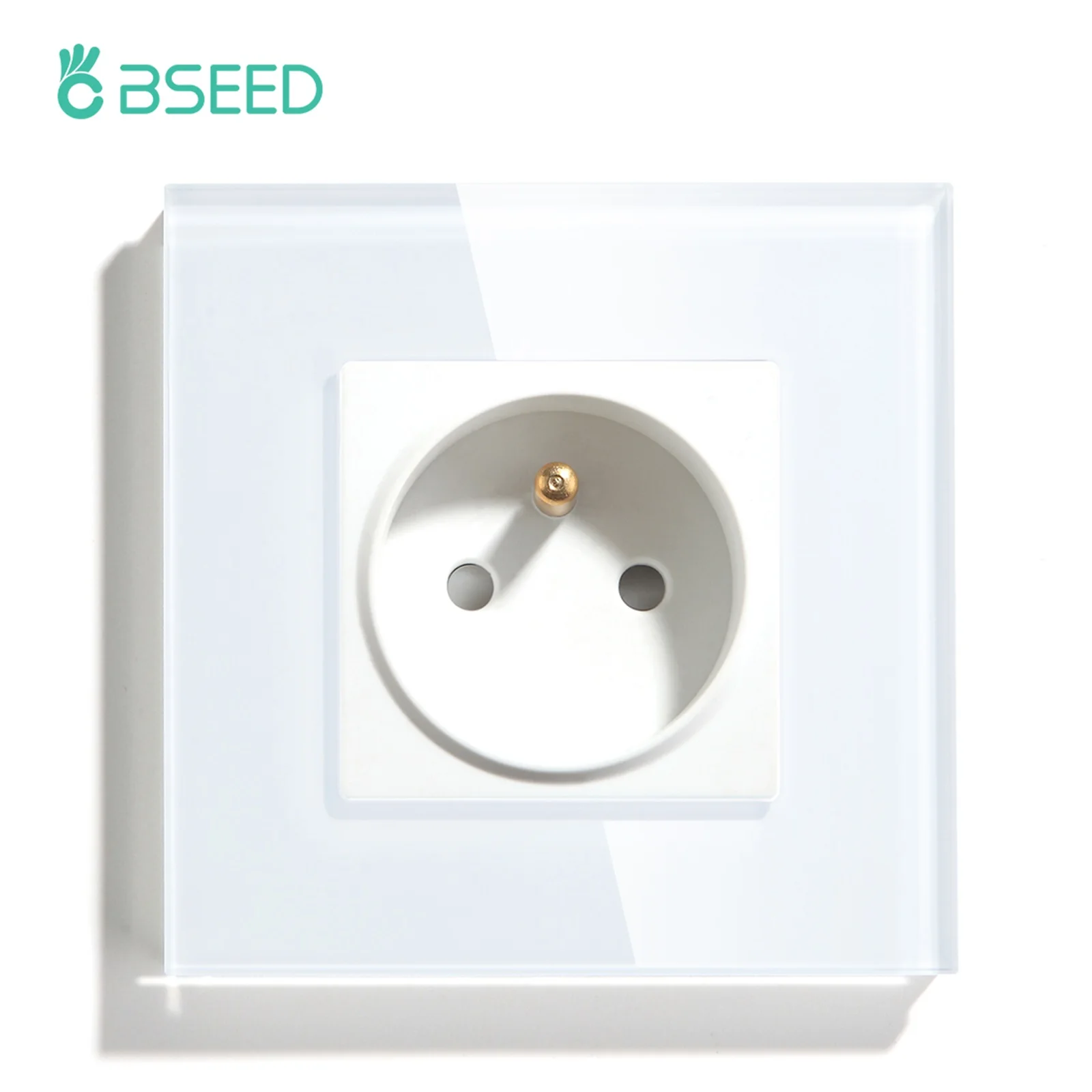 BSEED французская польская стандартная розетка с одним разъемом питания белой