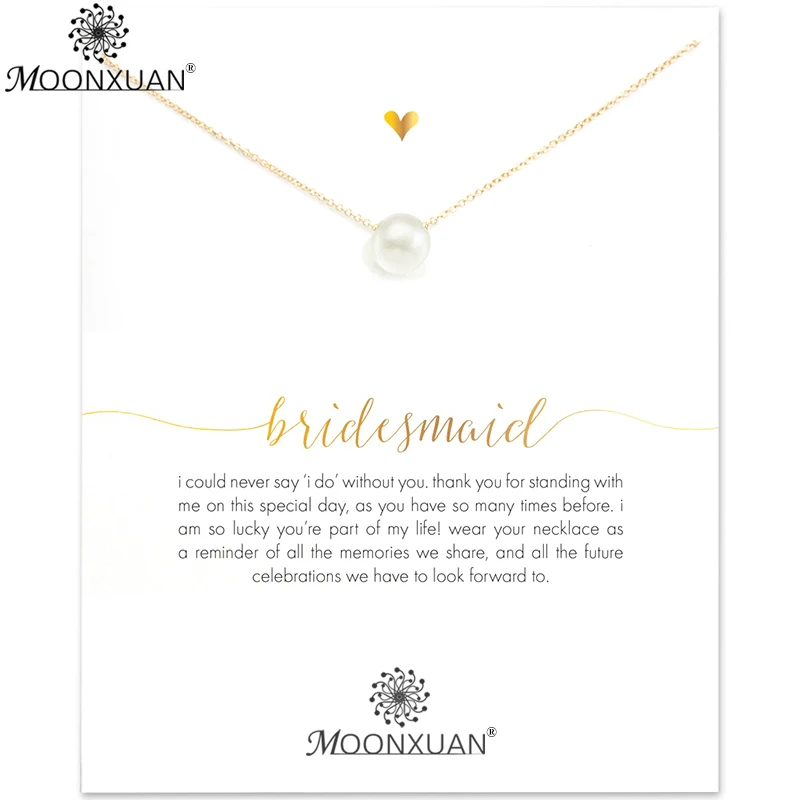 

30pcs/Lot Wholesale Bridesmaid Pearl Gold Sliver Chain Women Jewelry Choker Collares Collar Femme Alloy Pendant Necklace