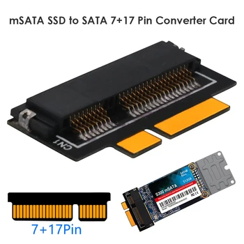 

mSATA SSD to SATA Converter Module Board 7+17 Pin Adapter Card for Macbook Pro Retina 2012/ iMac Only for Full-size mSATA SSD