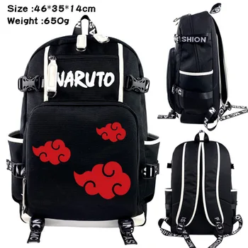 

Hokage Uzumaki Naruto Cosplay Backpack Anime Naruto Schoolbag Satchel Rucksack Knapsack Unisex Travel Shoulder Bags