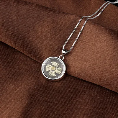 New Arrival Rotatable Windmill Pendant Necklace AAA Cubic Zirconia Pave Gold Silver Color Crystal Necklace Jewelry Women Men Style 26