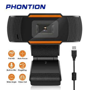 

30 Degrees Rotatable USB 2.0 Webcam 1080p Full HD 480P 720P Video Recording Web Camera Logitech Webcam with Micro for PC Network