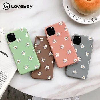 

Lovebay Chrysanthemum Flowers Phone Case For iPhone 11 Pro X XR XS Max 7 8 6 6s Plus 5s SE Floral Daisy Soft Silicone Back Cover