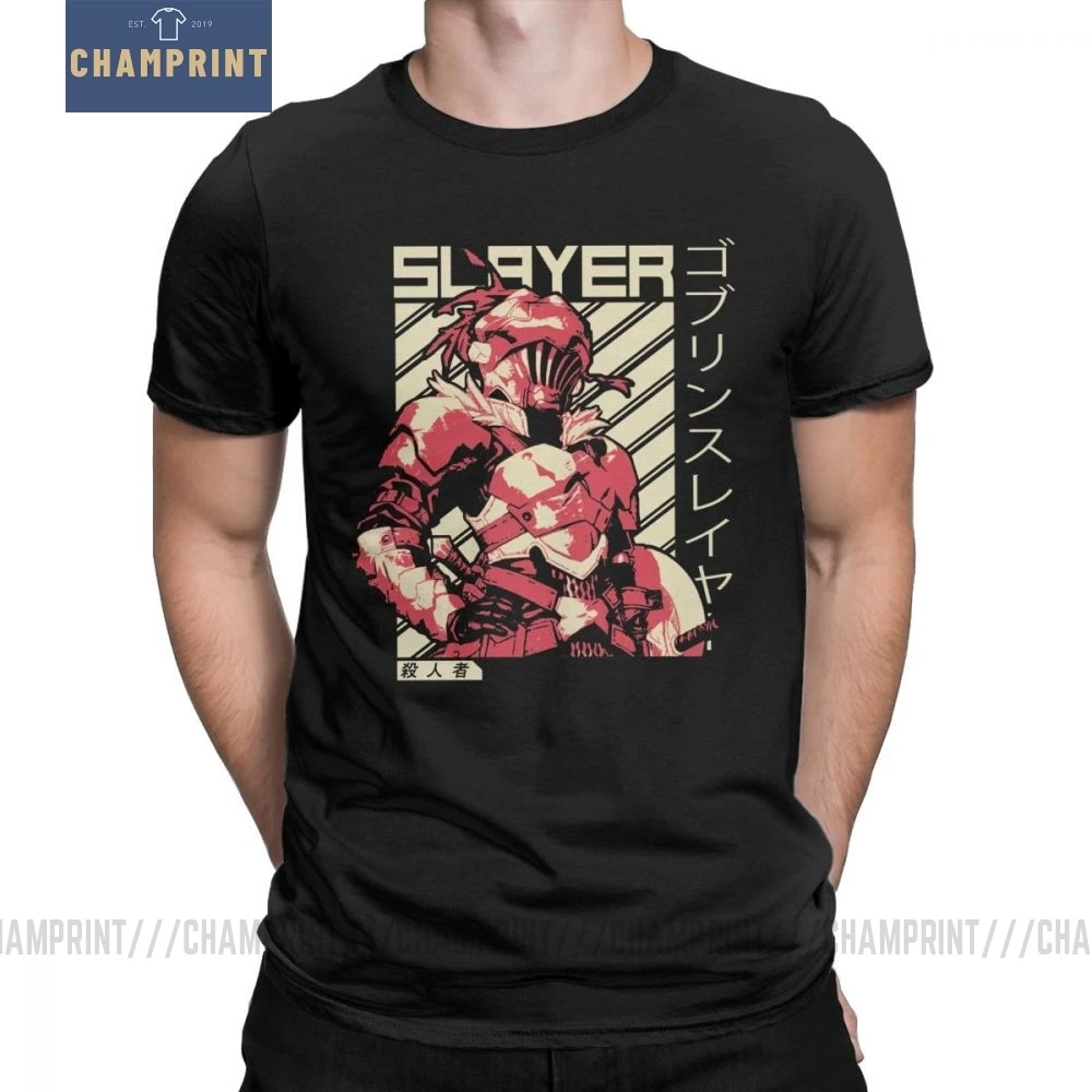 Goblin Slayer жрица футболки мужские Аниме оригинальные топы короткий рукав Повседневная графическая футболка Crewneck Чистый хлопок Футболка