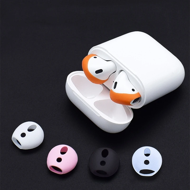 For Apple airpods anti-lost silicone sleeve wireless Bluetooth headset case ultra-thin non-slip ear caps for air pods earphone