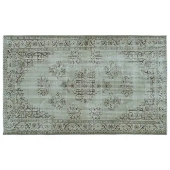 

Handmade Blue Vintage Overdyed Turkish Area Rug 171x283 Cm-5'7''X9'3''