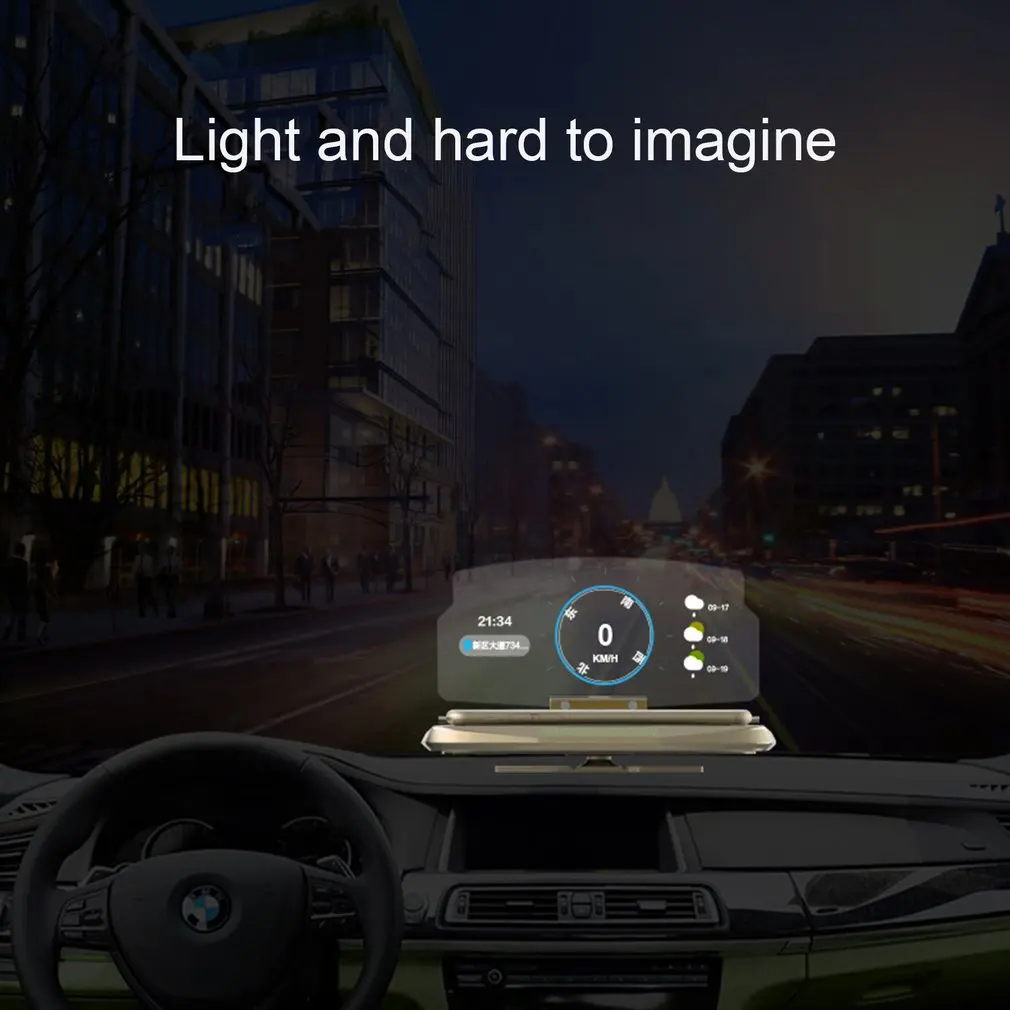 Universal Car HUD Head Up Display Mobile Phone GPS Navigation HUD Bracket For Smart Phone Car Stand Folding Holder