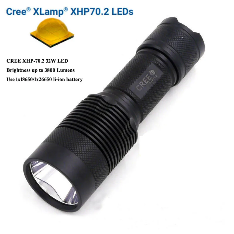 Manta Ray C8.2 32W CREE погрузчик 70,2 3800lm 6-режимный SMO LED фонарик(1x18650/1x26650