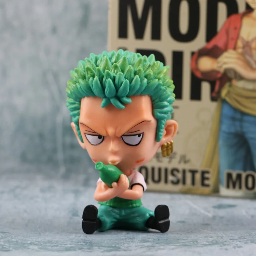 8 см аниме One Piece Luffy Zoro ПВХ экшн-Фигурки игрушки коллекционные модели куклы