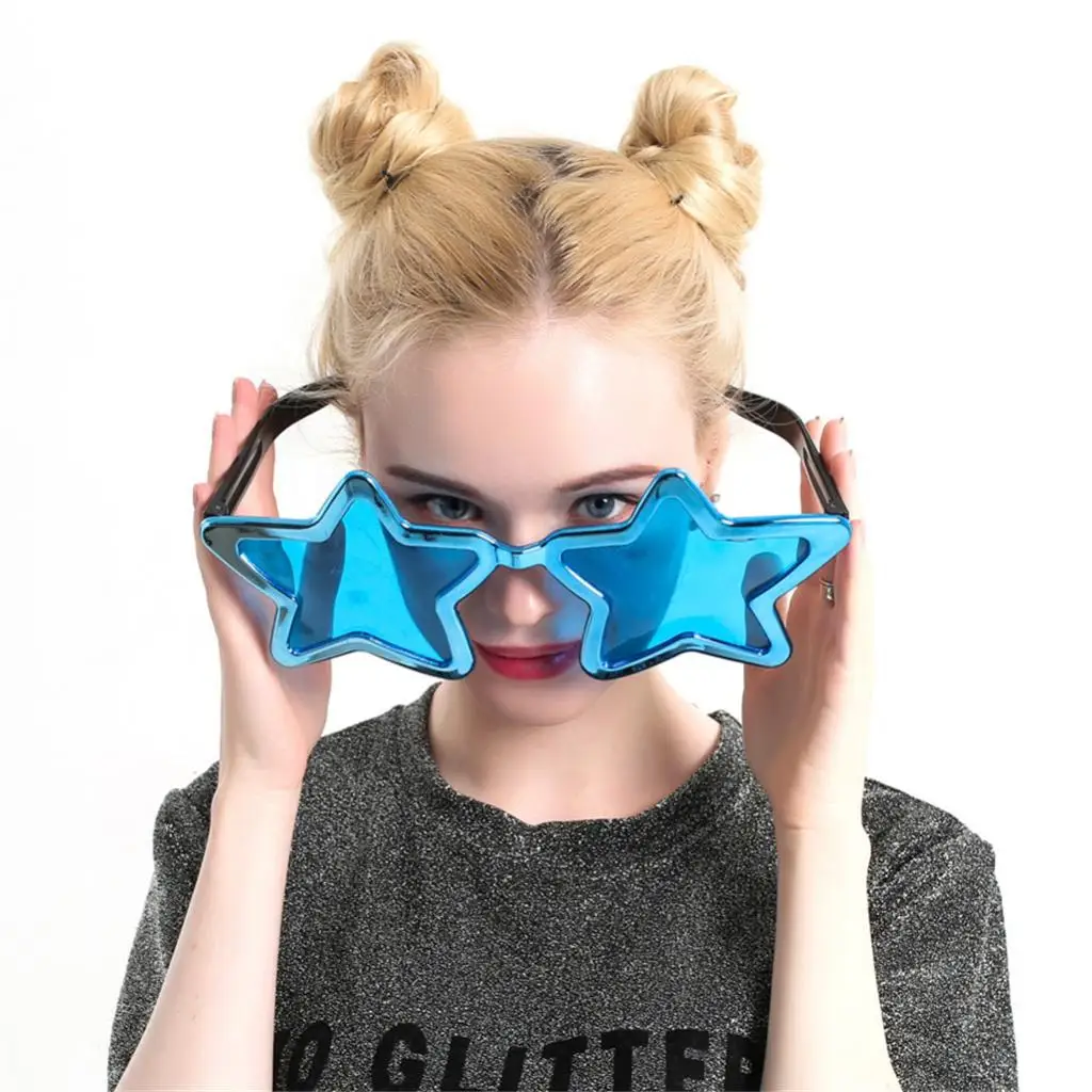 Funny Jumbo Star Shaped Frame Specs Sunglasses Cosplay Fancy Dress Accessory Eye Wear Glasses Holiday Toy